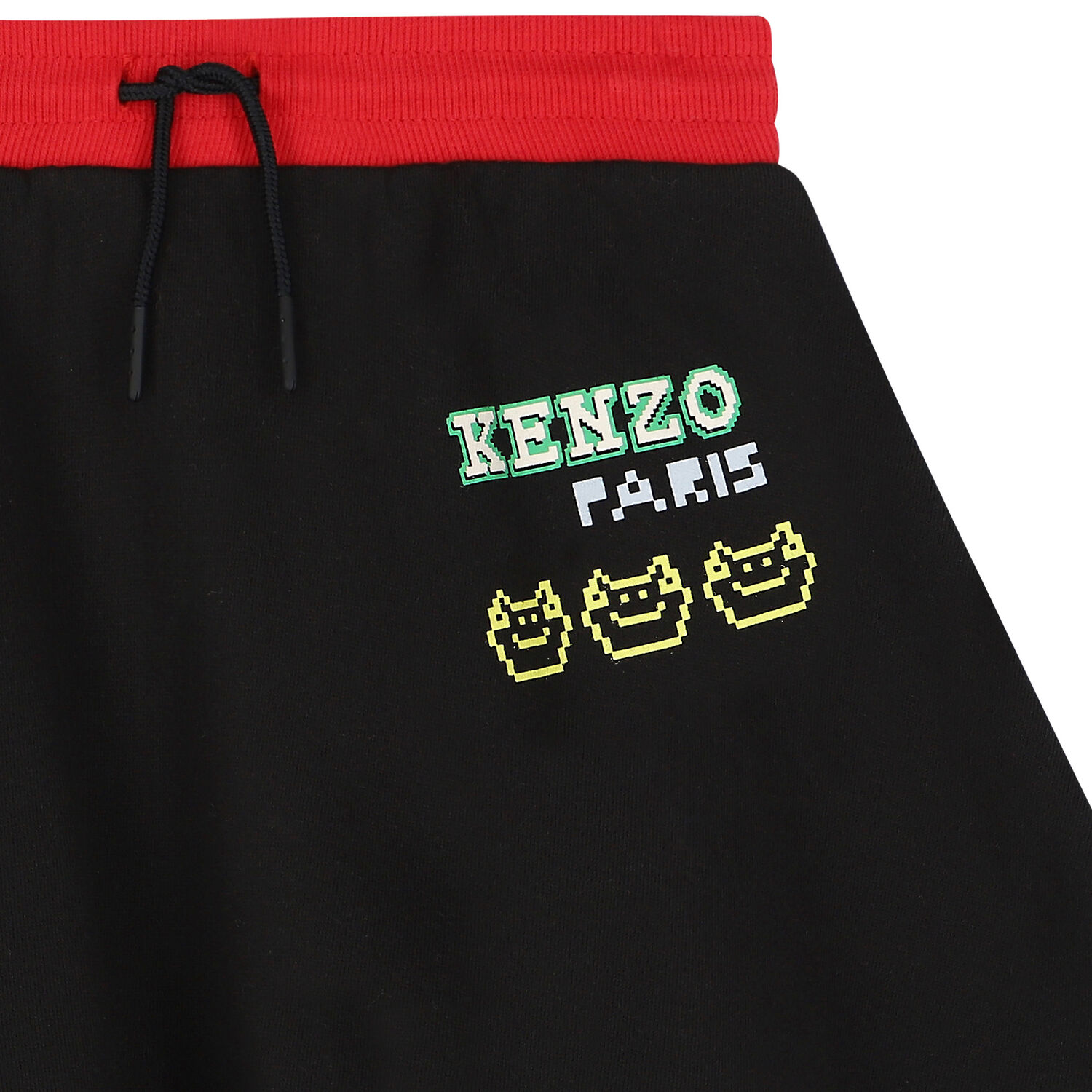 Girls Black Logo Skirt, 1, hi-res